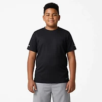 BCG Boys' Run Grid Mesh Spring Short Sleeve T-shirt