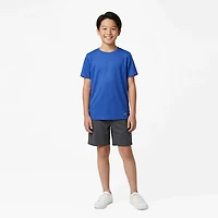 BCG Boys' Run Grid Mesh Spring Short Sleeve T-shirt