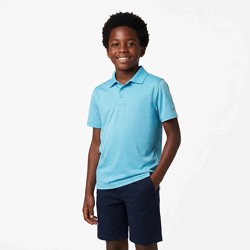 BCG Boys' Golf Striped Polo Shirt
