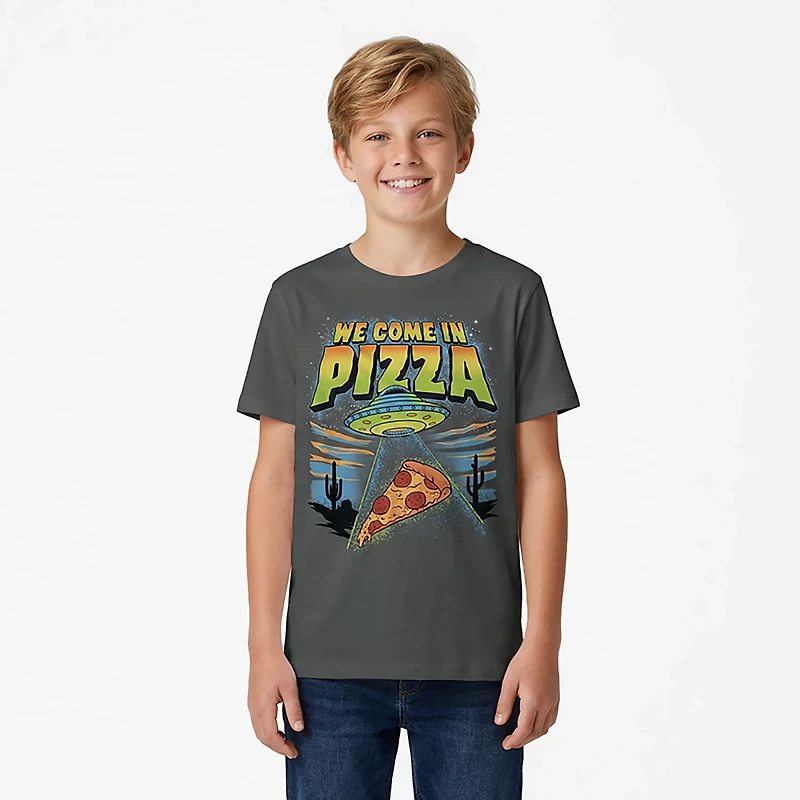 BCG Boys’ We Come Pizza T-Shirt