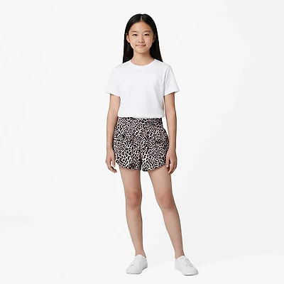 O'Rageous Girls' Charming Leopard Printed Flowy Board Shorts