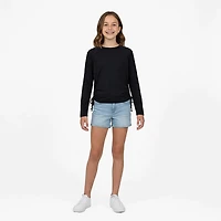 O'Rageous Girls’ Cinched Long Sleeve Rash Guard