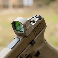 Viridian RFX15 FDE 1 x 17 mm Micro Green Dot Reflex Sight with SHIELD Footprint