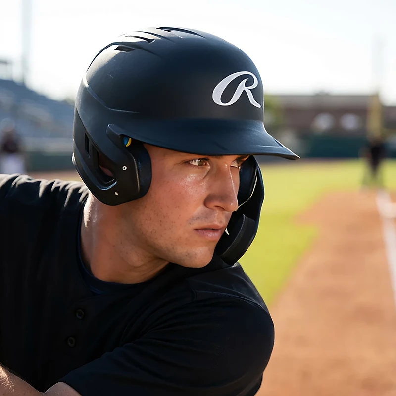 Rawlings Boys' Mach Fit Helmet with Reversible Jaw Guard