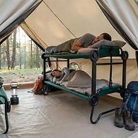 Disc-O-Bed Bunkable Large Portable Camping Cot System
