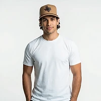 Hooey Adults' Dallas Cowboys Leather Texas Patch Snapback Trucker Cap