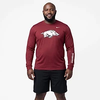 Nike Men's University of Arkansas Mascot Legend Practice Long Sleeve Graphic T-shirt