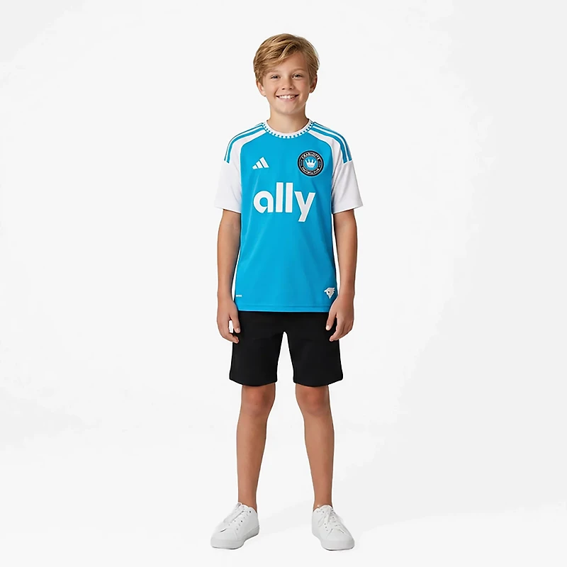adidas Kids’ Charlotte FC 26/27 Home Jersey