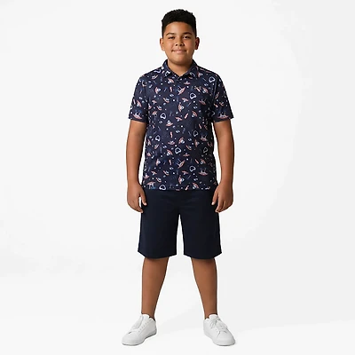 Under Armour Boys' Matchplay Print Polo Shirt