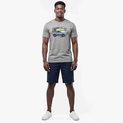 Academy Sports + Outdoors Men's Fish Truck Graphic T-shirt