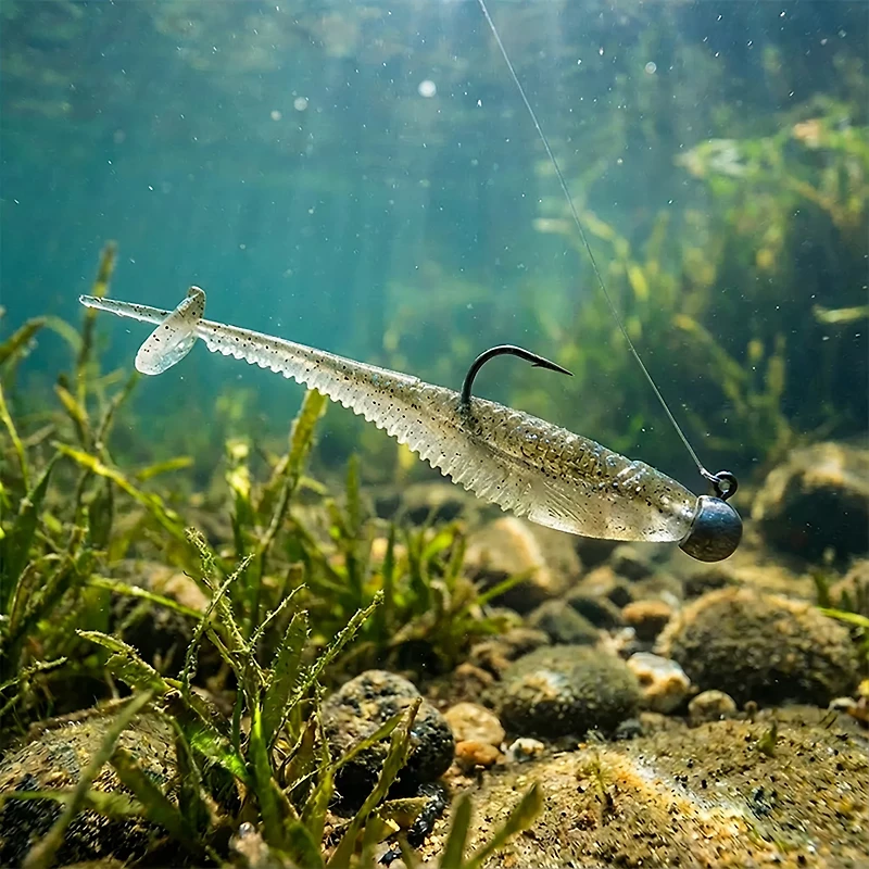 Rapala Crush City Mooch Minnow Unrigged Plastic Swim Baits -Pack