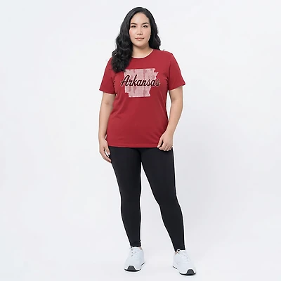 WILDCAT RETRO Women's Arkansas State Script Meet and Greet T-shirt