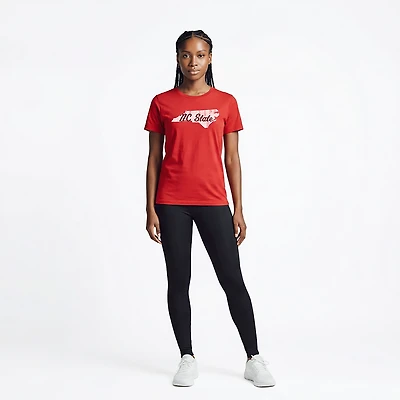 WILDCAT RETRO Women's NC State University Script Meet and Greet T-shirt