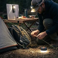 NEBO Prep Lite Value Kit: Headlamp with Puck Light, Work Light, and Keychain