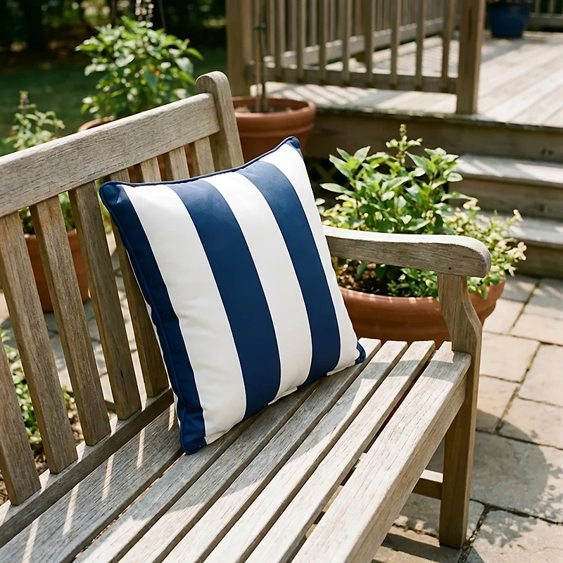 Mosaic 18 Striped Patio Pillow