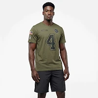 Nike Men's Dallas Cowboys Dak Prescott Salute To Service Player Name & Number Short Sleeve T-shirt