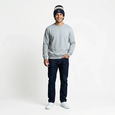 47 Brands Adults' Dallas Cowboys Harbor Stripe Cuff Knit Beanie
