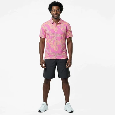Chubbies Men's The Flamingo Flora Performance Polo Shirt