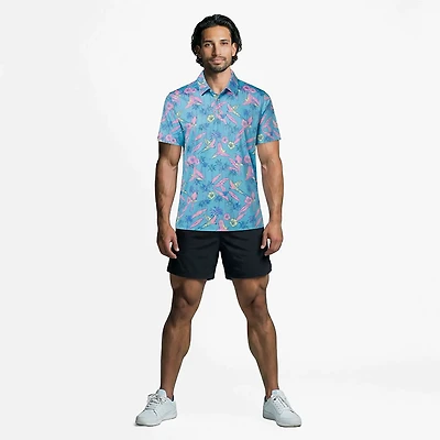 Chubbies Men's The Flock Party Performance Polo Shirt