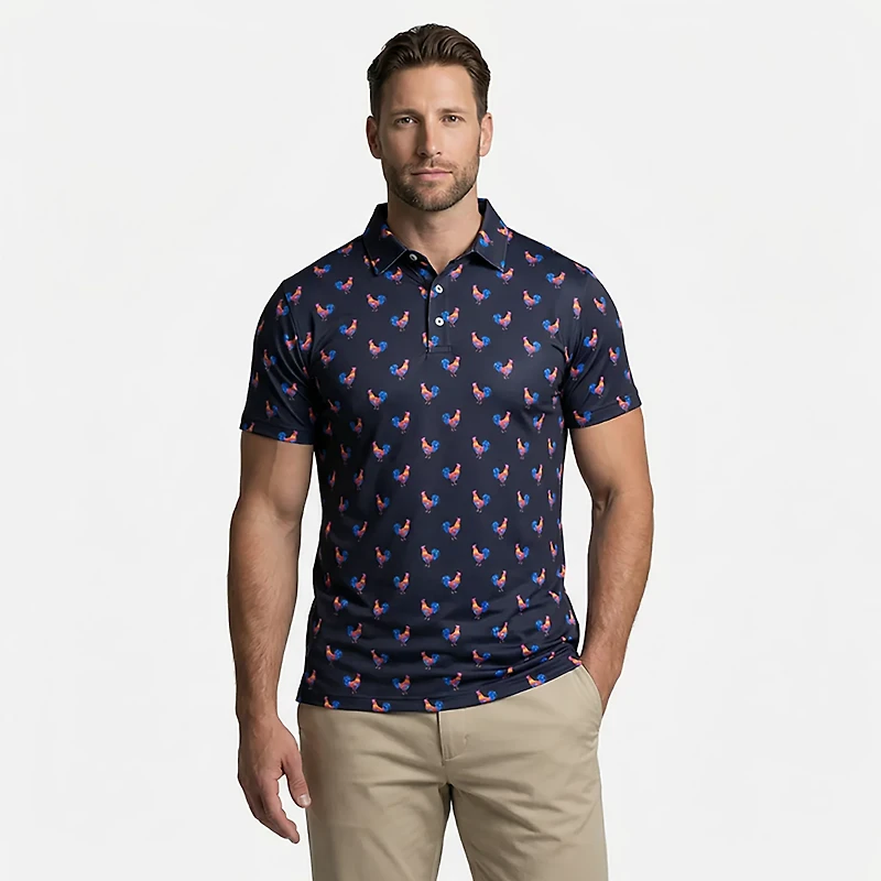 Chubbies Men's The Cockadoodle Doozies Performance Polo Shirt