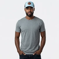 Huk Men's Leath Patch Trucker Cap