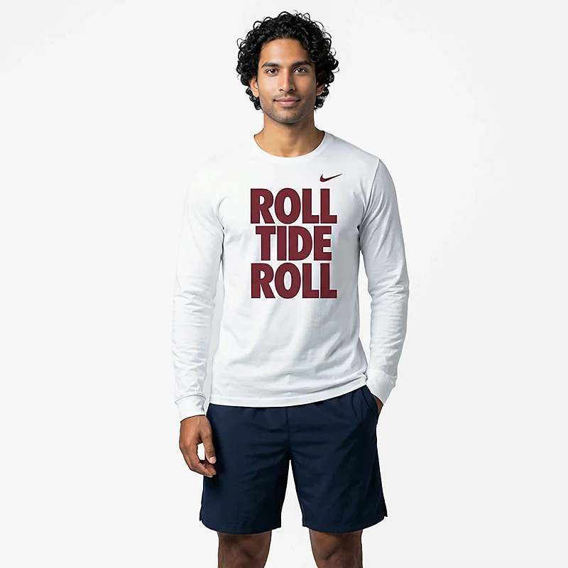 Nike Men's Alabama Slogan Double Sided Long Sleeve T-shirt