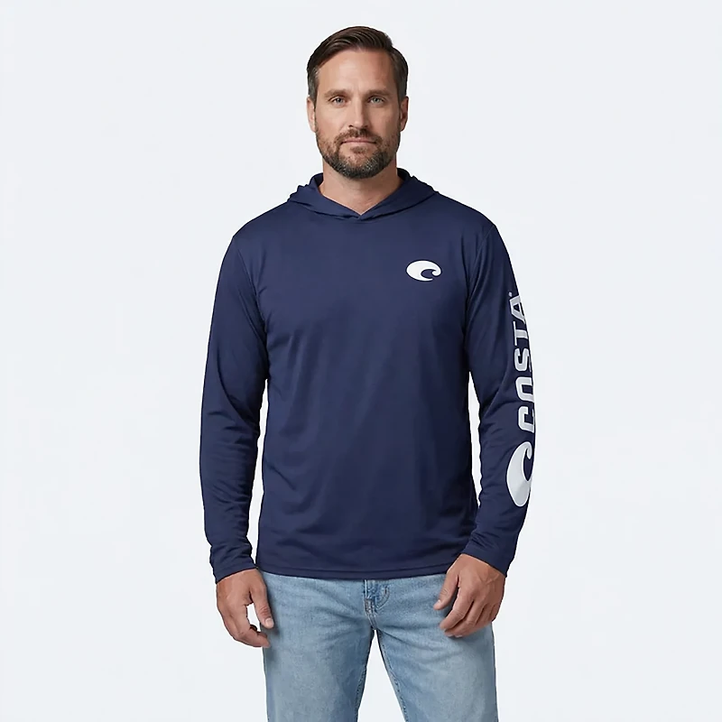 Costa Del Mar Men's Hooded Technical Performance Shirt