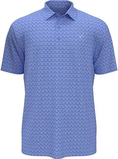 Callaway Boys' Argyle Allover Print Polo Shirt