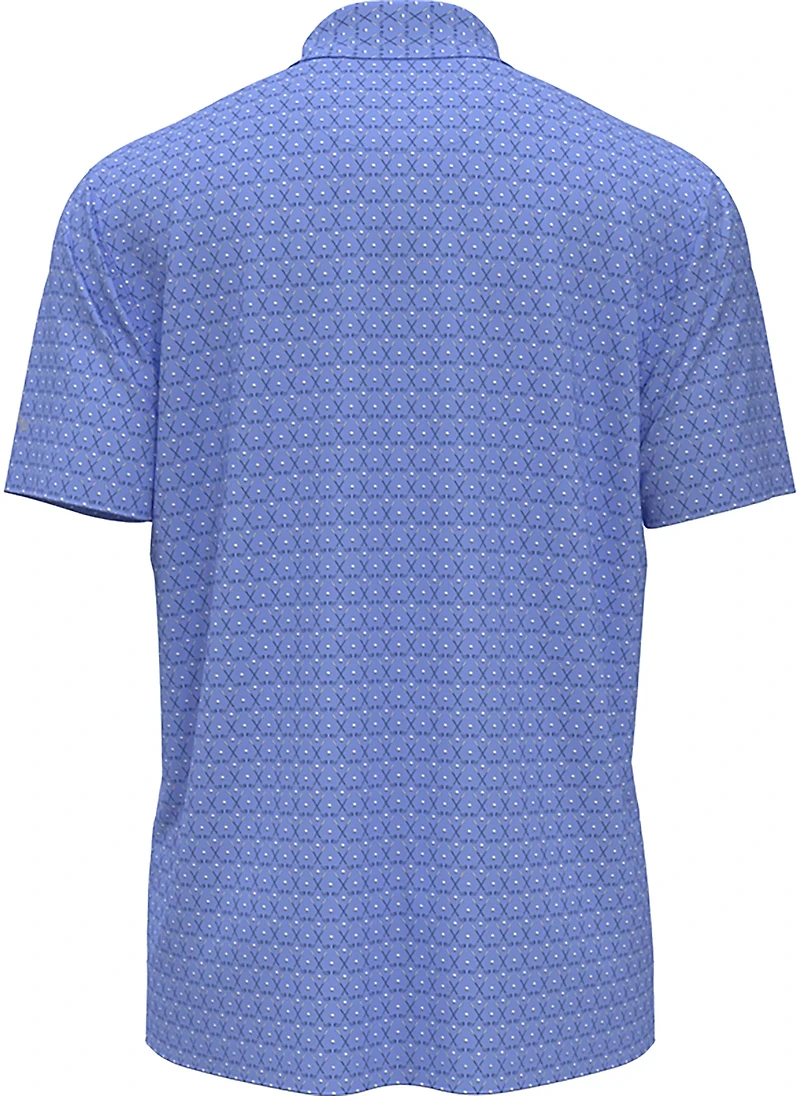 Callaway Boys' Argyle Allover Print Polo Shirt