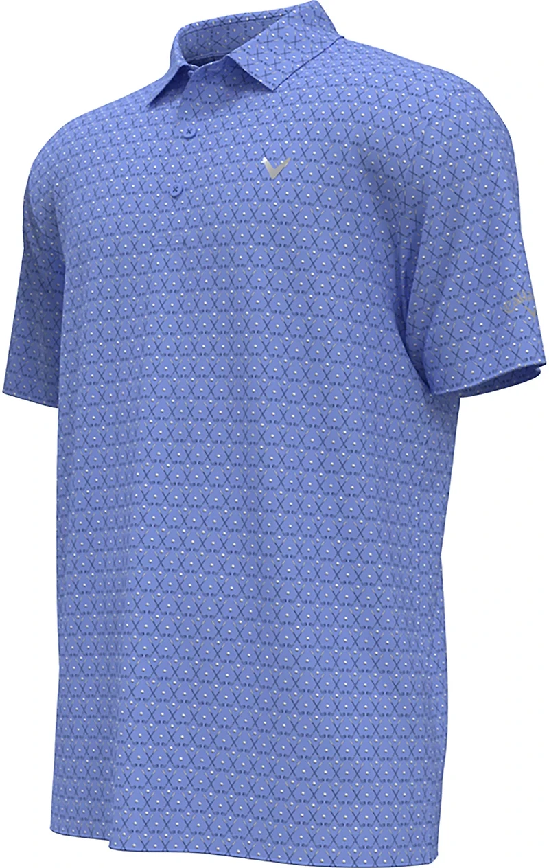 Callaway Boys' Argyle Allover Print Polo Shirt