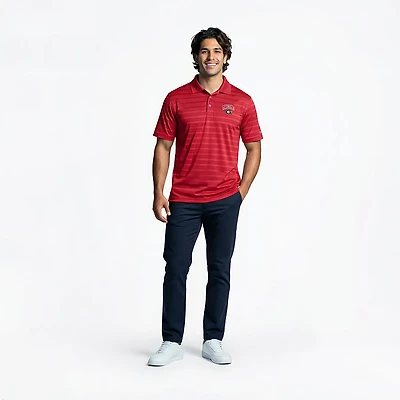 Champion Men's Georgia Bulldogs Primary Logo Textured Solid Polo