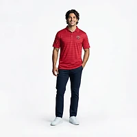 Champion Men's Georgia Bulldogs Primary Logo Textured Solid Polo