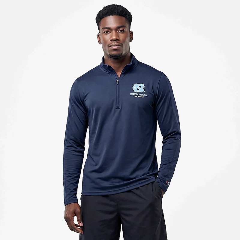 Champion Men's North Carolina Tar Heels Soft Touch 1/4 Zip Sweatshirt