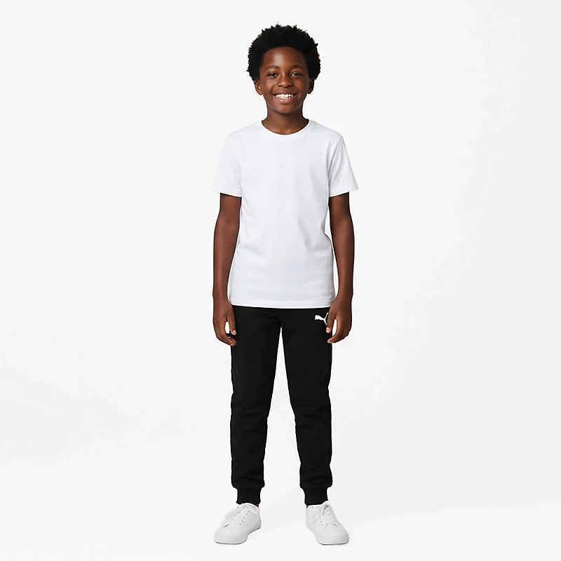 PUMA Boys’ PS Essentials Basics Poly Fleece Joggers