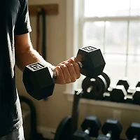 Marcy Rubber Hex Dumbbell – Single