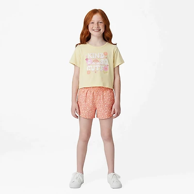 BCG Girls’ 4-6X Kind Cute Short Set