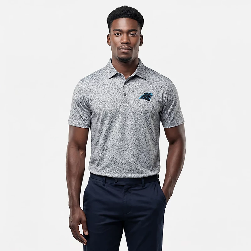 Antigua Men's Panthers Field Ditsy Polo Shirt