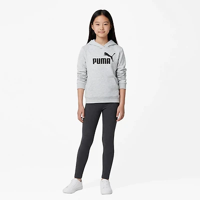 PUMA Girls’ Foundations Cotton Fleece PO Hoodie