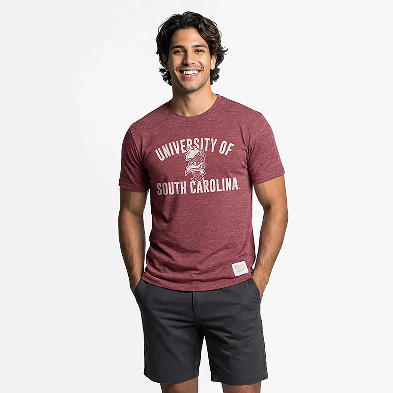 WILDCAT RETRO Men's University of South Carolina School Arch Over Vault Mascot Graphic T-shirt