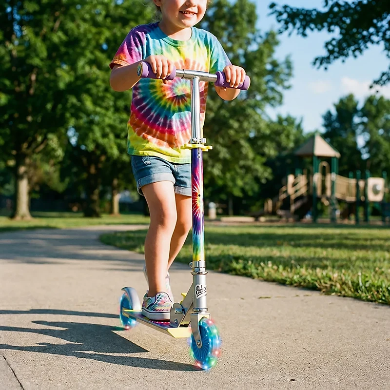 Ozbozz TieDye Foldable Scooter