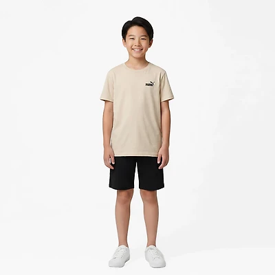 PUMA Boys’ PS Essentials Basics No 1 Logo T-shirt