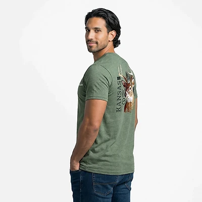 Magellan Outdoors Men's Kansas Deer Open Air State Graphic T-shirt