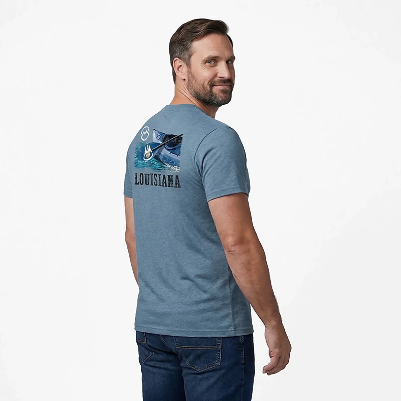 Magellan Outdoors Men's Louisiana Kayak Paddling State T-shirt