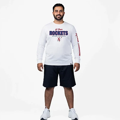 '47 Men's Houston Rockets Low Block Franklin Long Sleeve T-shirt