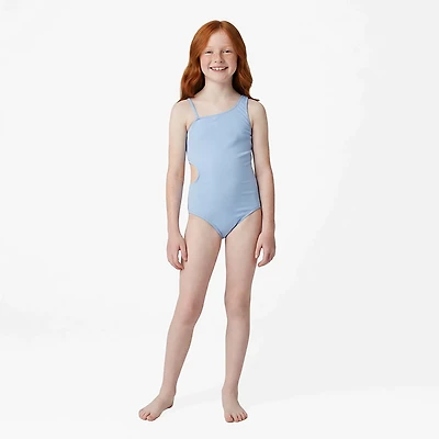 abercrombie kids Girls' Asymmetrical Cutout 1-Piece Swimsuit