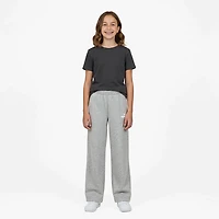 PUMA Girls' 4-6X Essential Basics Spun Poly Fleece Wide Leg Pants
