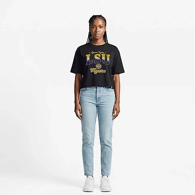 '47 Women's LSU Tigers Vibe Check Reed City Short Sleeve T-shirt