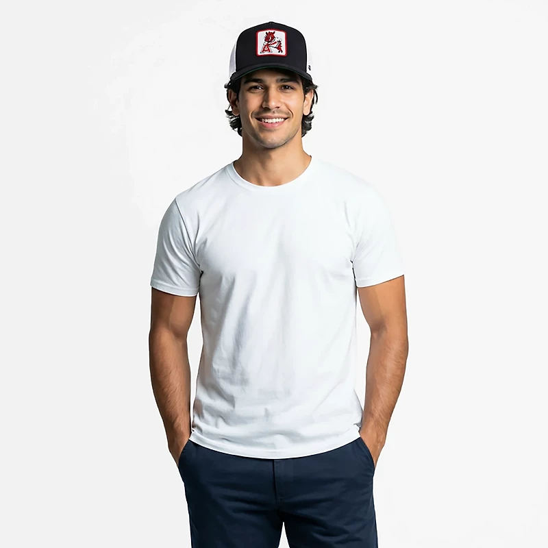 Homefield University of Arkansas Vault Leaning Mascot Patch Trucker Cap