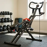 Sunny Health & Fitness Row-N-Ride Pro Smart Squad Assist Trainer