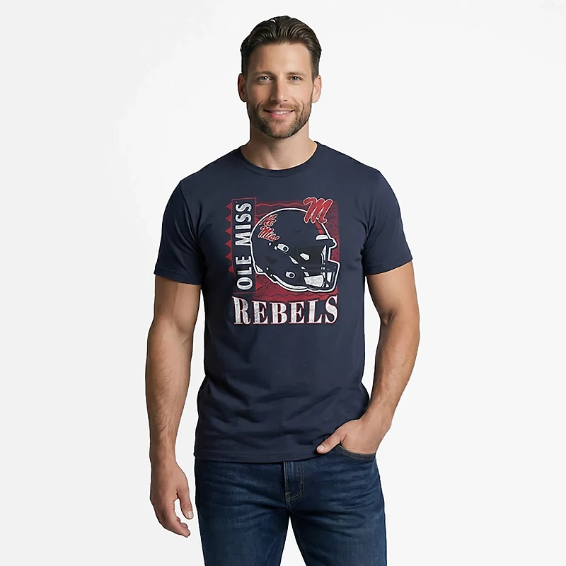'47 Ole Miss Football Helmet Regional Franklin SS T-shirt